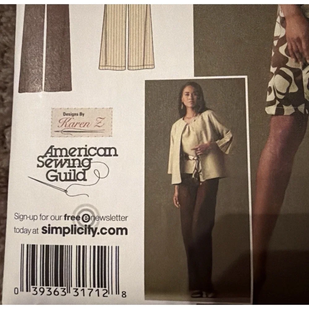 Simplicity 2938 Sewing Pattern Plus Size 20W-28W Dress Jacket Pants Uncut